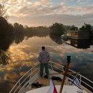 Canal Boat in Netherlands